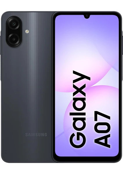 SAMSUNG GALAXY A07  4/128 GB  BLACK AKILLI CEP TELEFONU 